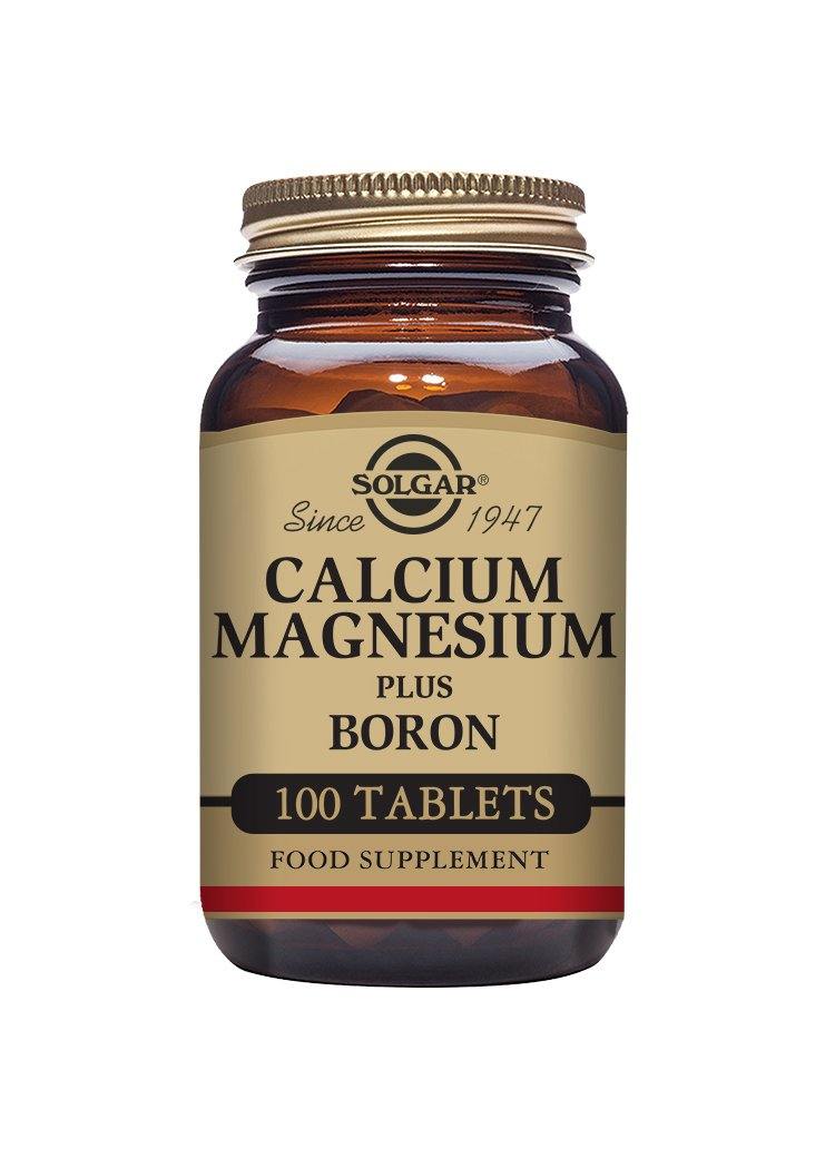 Solgar CALCIUM MAGNESIUM PLUS BORON 100 TABLETS