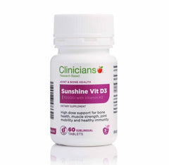 Clinicians Sunshine Vitamin D3 1000IU with Vitamin K2 60 Tablets