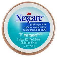Nexcare Micropore First Aid Tape  Tan 25.4mm x 9.14m - DominionRoadPharmacy