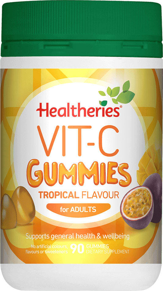 Healtheries Adult Vit C Gummies Tropical 90s