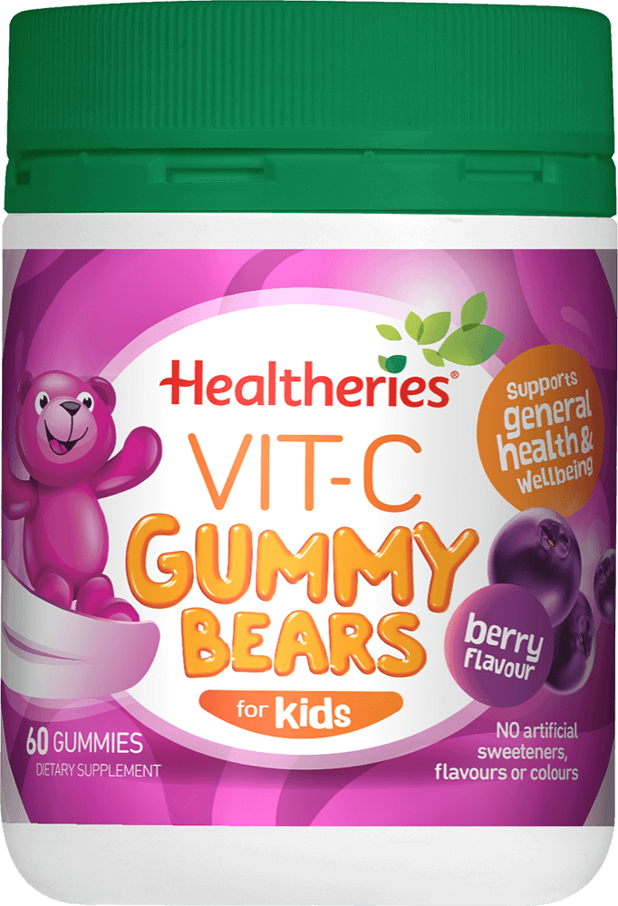 Healtheries Kids Vit C Gummy Bears Berry 60s