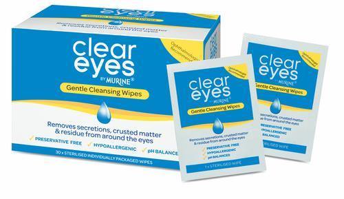 Clear Eyes by Murine&reg; Gentle Cleansing 30 Eye Wipes