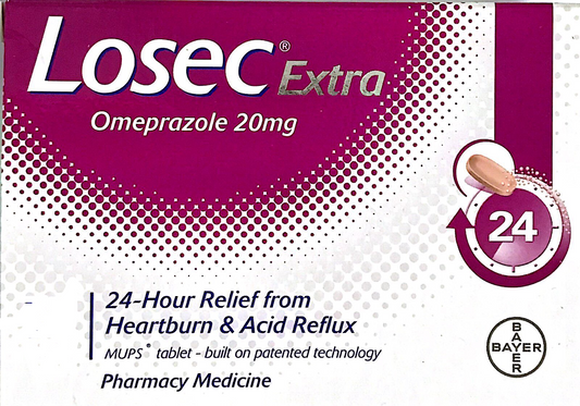 Losec Extra 20 mg 28 Tablets