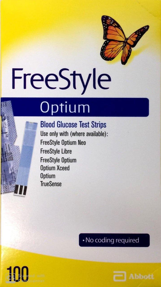 ABBOTT FreeStyle Optium Glucose Test Strips - DominionRoadPharmacy