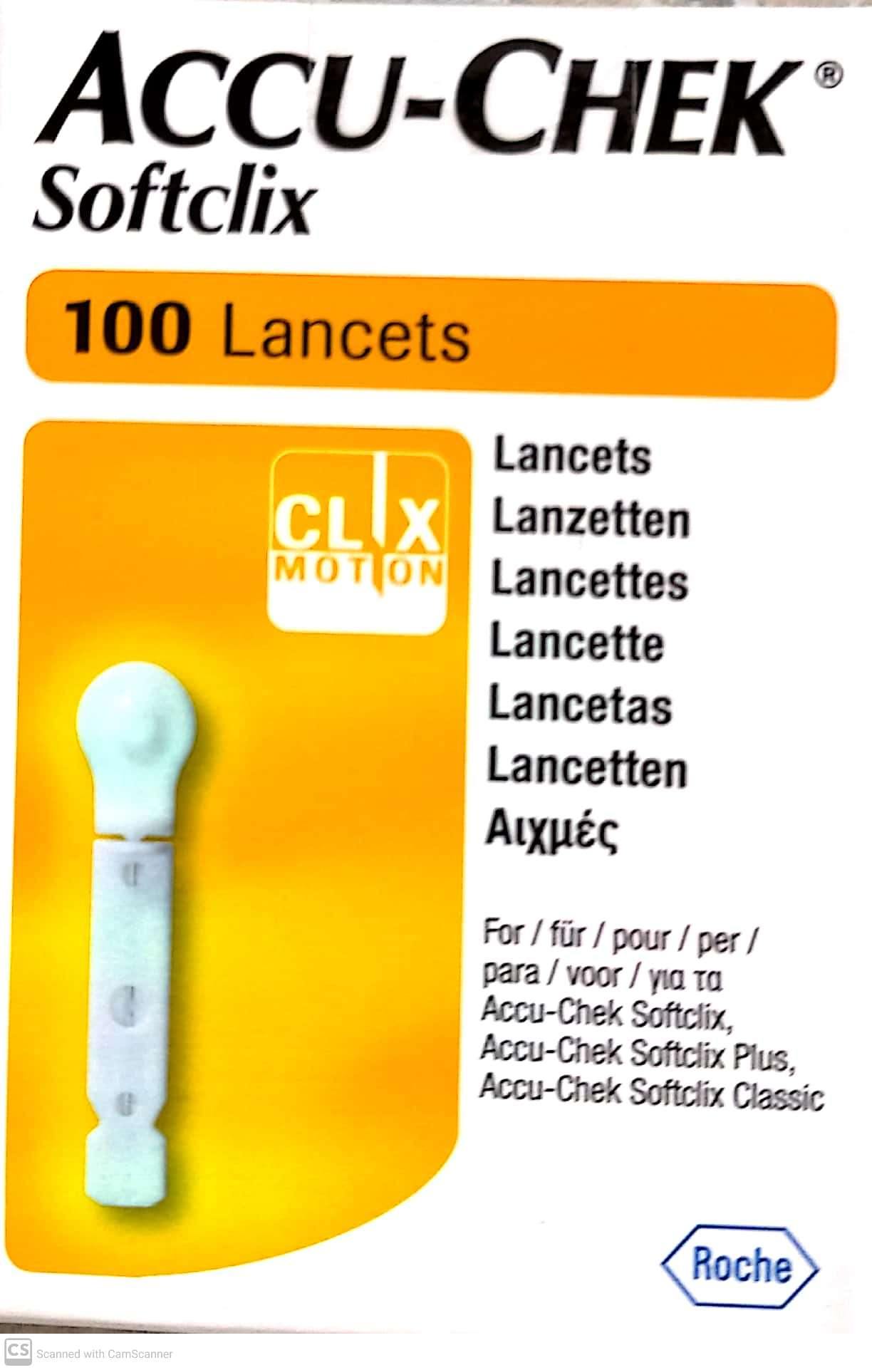 ACCU-CHEK Softclix Lancets 100