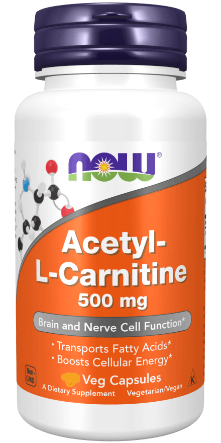now Acetyl_L-Carnitine 500 mg, 100 veg capsules
