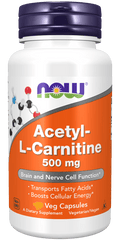 now Acetyl_L-Carnitine 500 mg, 100 veg capsules