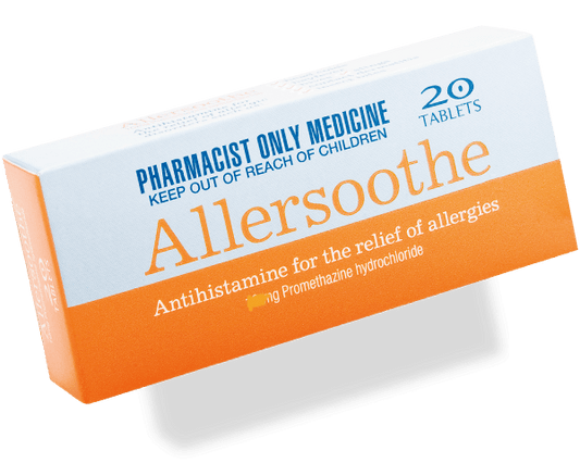 Allersoothe 25mg 20 tablets - DominionRoadPharmacy