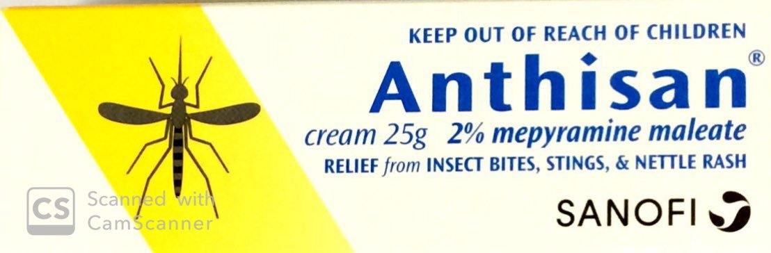 Anthisan cream 25 gm - DominionRoadPharmacy
