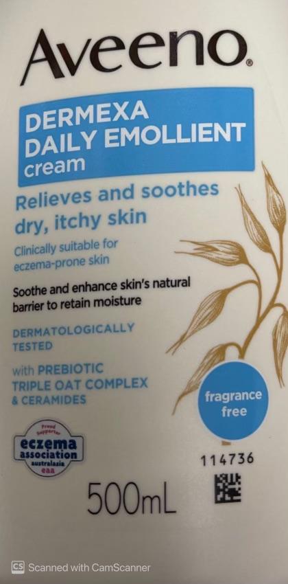 AVEENO Dermexa Moisturising Cream 500ml