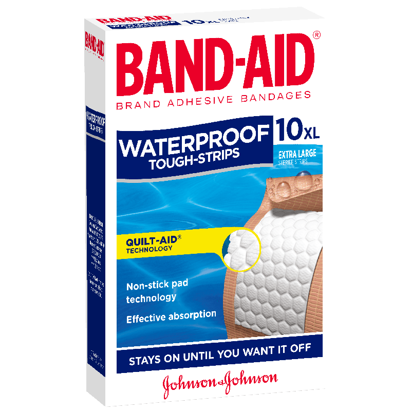 Band-Aid Tough Strips Waterproof - DominionRoadPharmacy