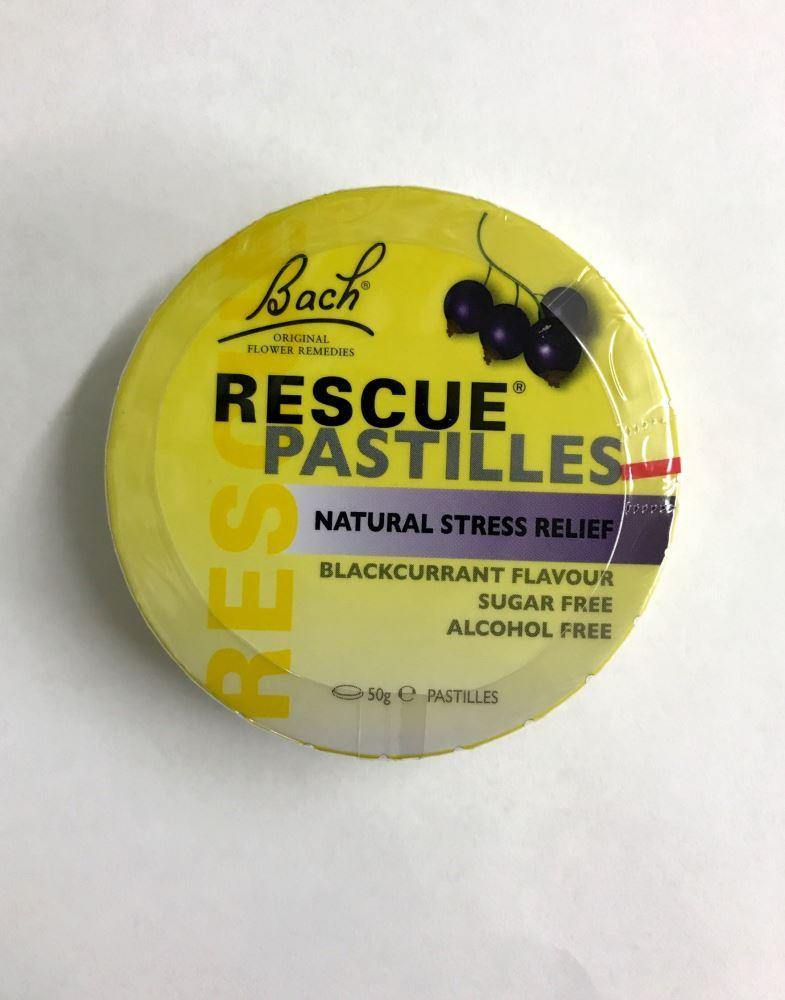 Bach Rescue Remedy Pastilles Blackcurrant 50g - DominionRoadPharmacy