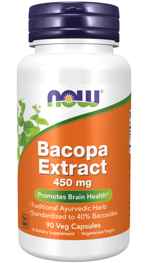 now Bacopa Extract 450mg 90 veg capsules