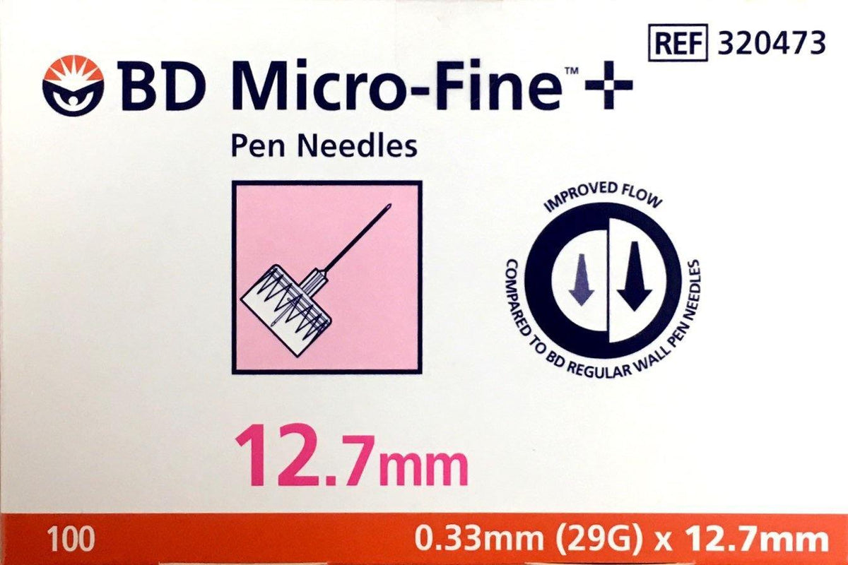 BD Micro-Fine Pen Needles 0.33m (29G)*12.7mm 100's - DominionRoadPharmacy