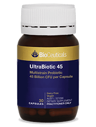 
					UltraBiotic 45					
					Multistrain Probiotic 45 Billion CFU per Capsule
				