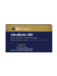 
					UltraBiotic 500					
					Super Strength, 14 Strain Probiotic
				