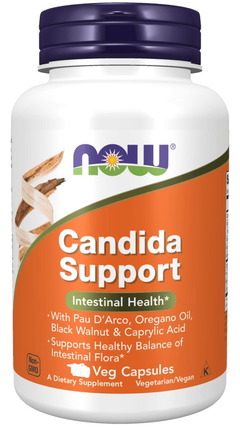 now Candida Support w/ Caprylic Acid, Biotin and oregano 90 Veg Capsule