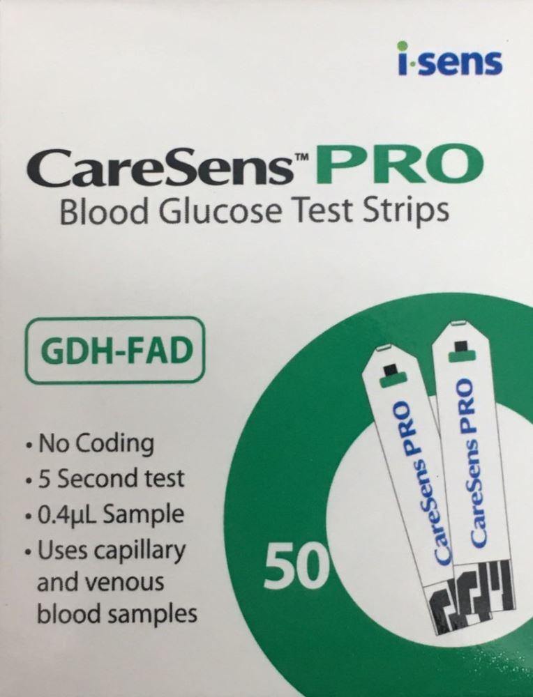 CareSens Pro Blood Glucose Test Strips--50 pack - DominionRoadPharmacy