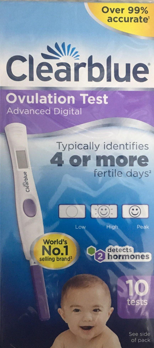 Clearblue Advanced Digital Ovulation Test 10 Tests - DominionRoadPharmacy