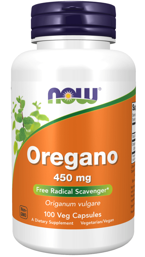 Now Oregano 450 mg 100 Veg Capsules