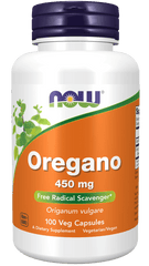 Now Oregano 450 mg 100 Veg Capsules