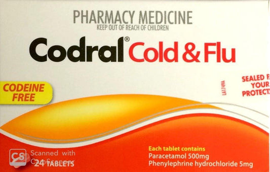 CODRAL Cold & Flu 24 Tablets - DominionRoadPharmacy
