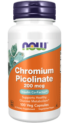 now Chromium Picolinate 200 mcg 100 Veg Capsules