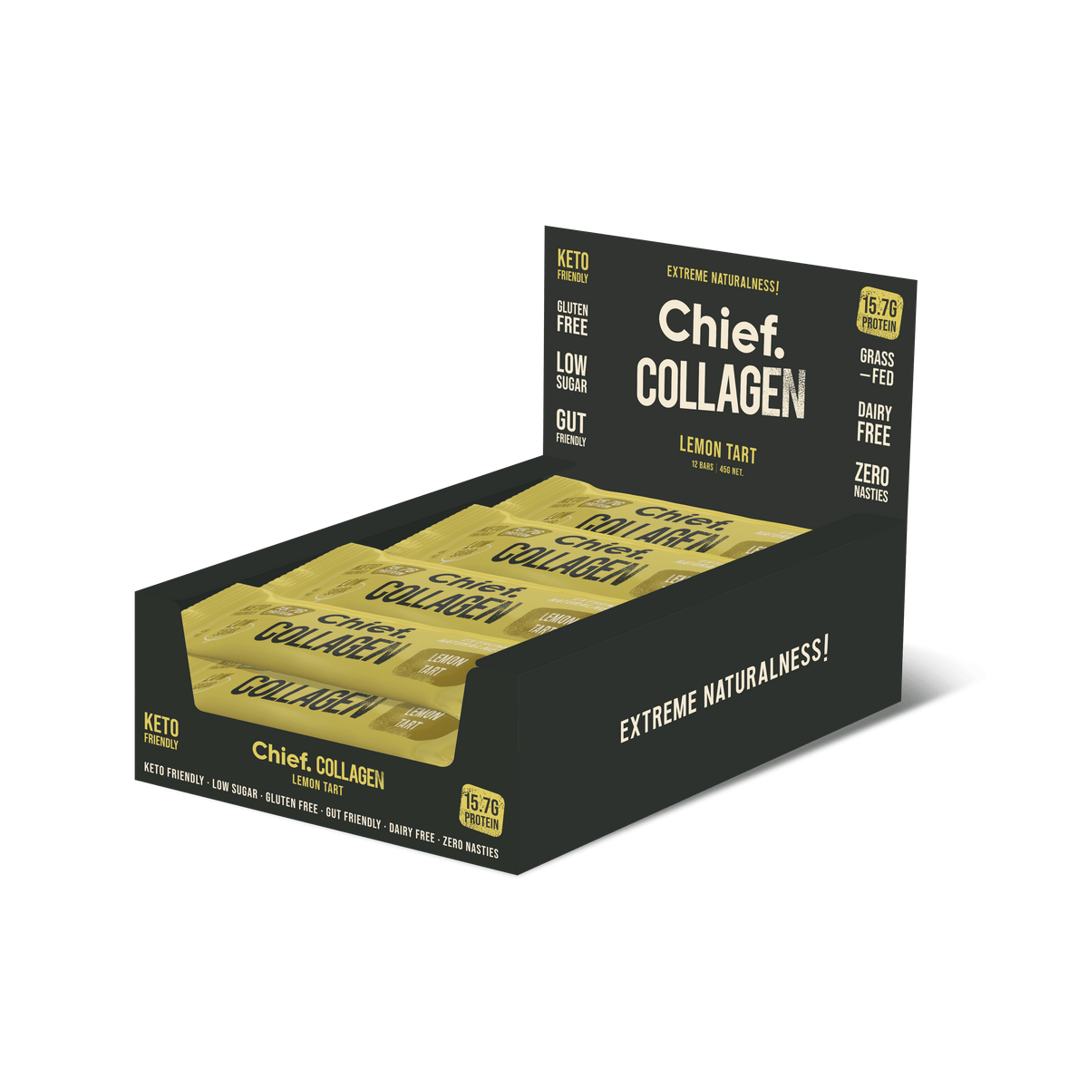 Chief Collagen Protein Bar  Lemon Tart 12 bars