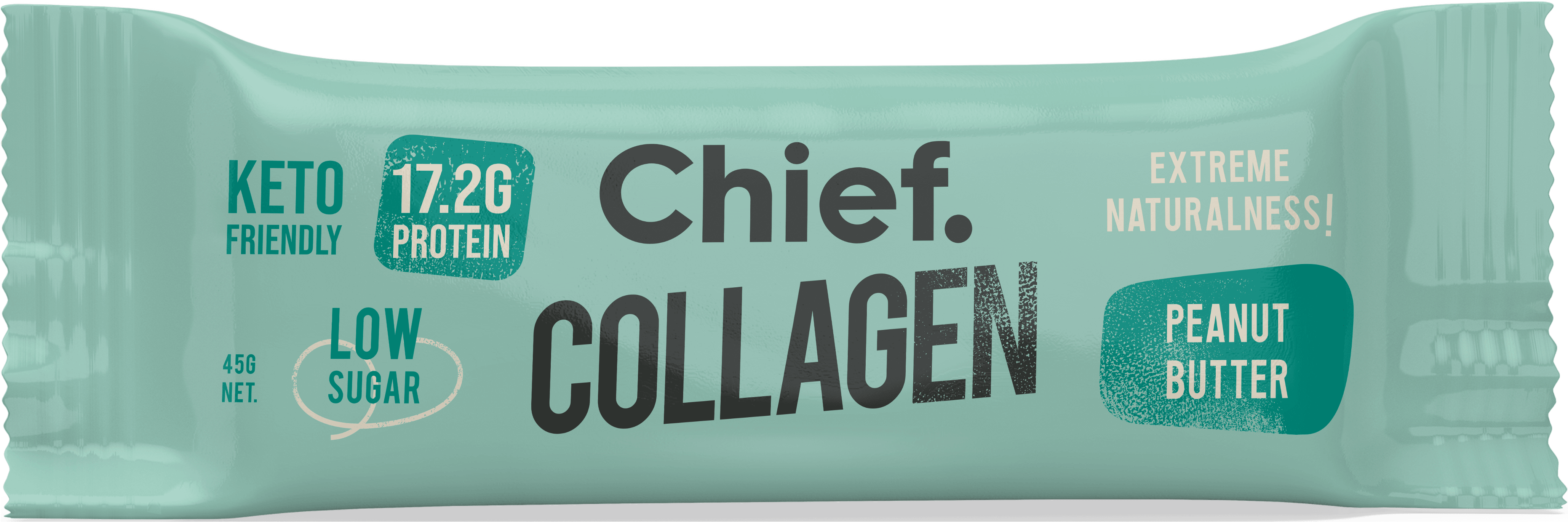 Chief Collagen Protein Bar  Peanut Butter 12 bars