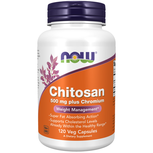 now Chitosan 500 mg plus Chromium 120 Veg Capsules