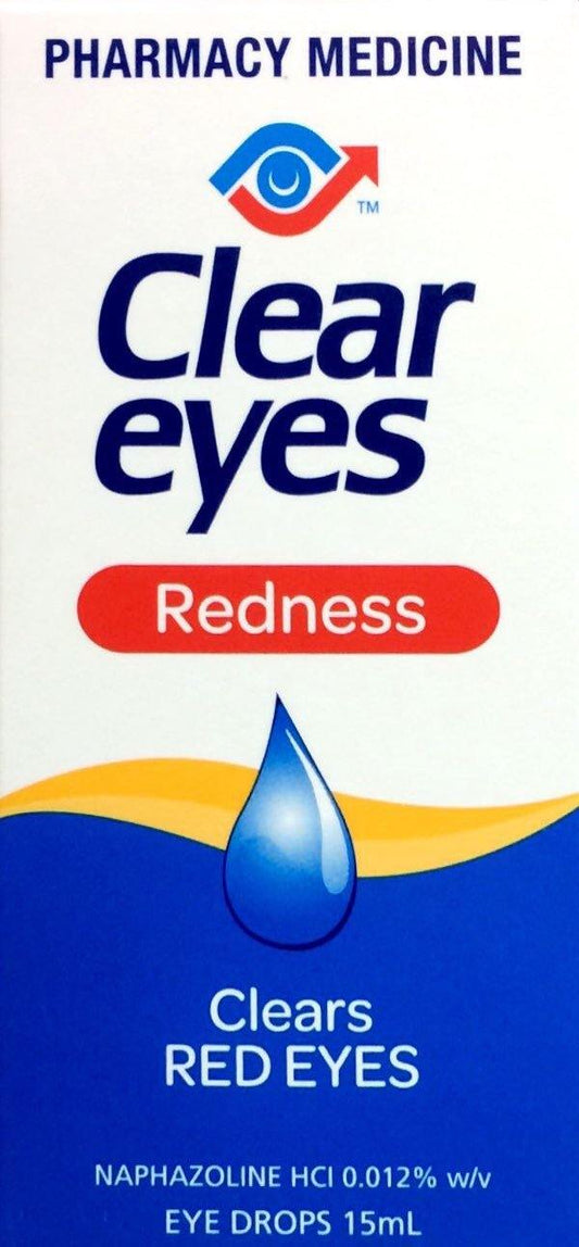 Clear Eyes Redness Drops 15ml - DominionRoadPharmacy