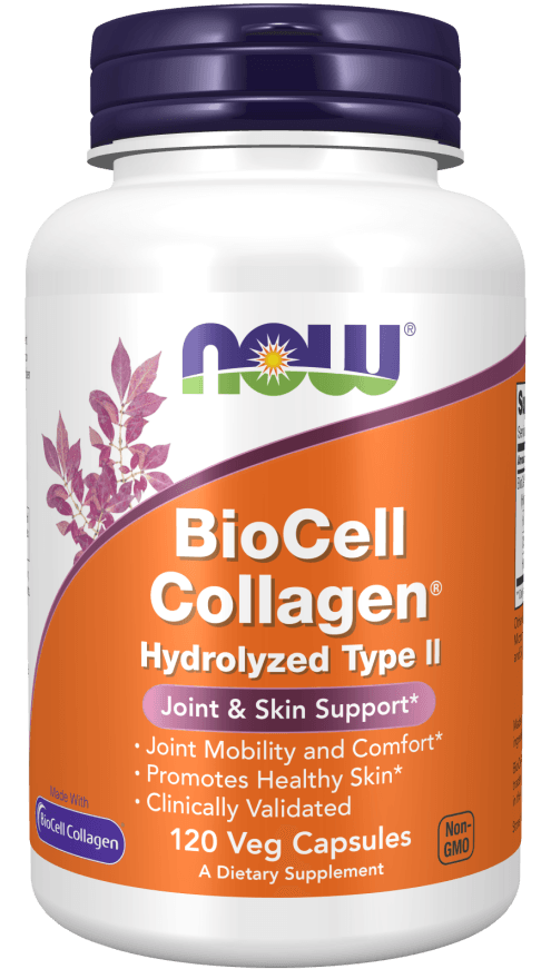 now BioCell Collagen Hydrolysed Type II 120 Veg Capsules