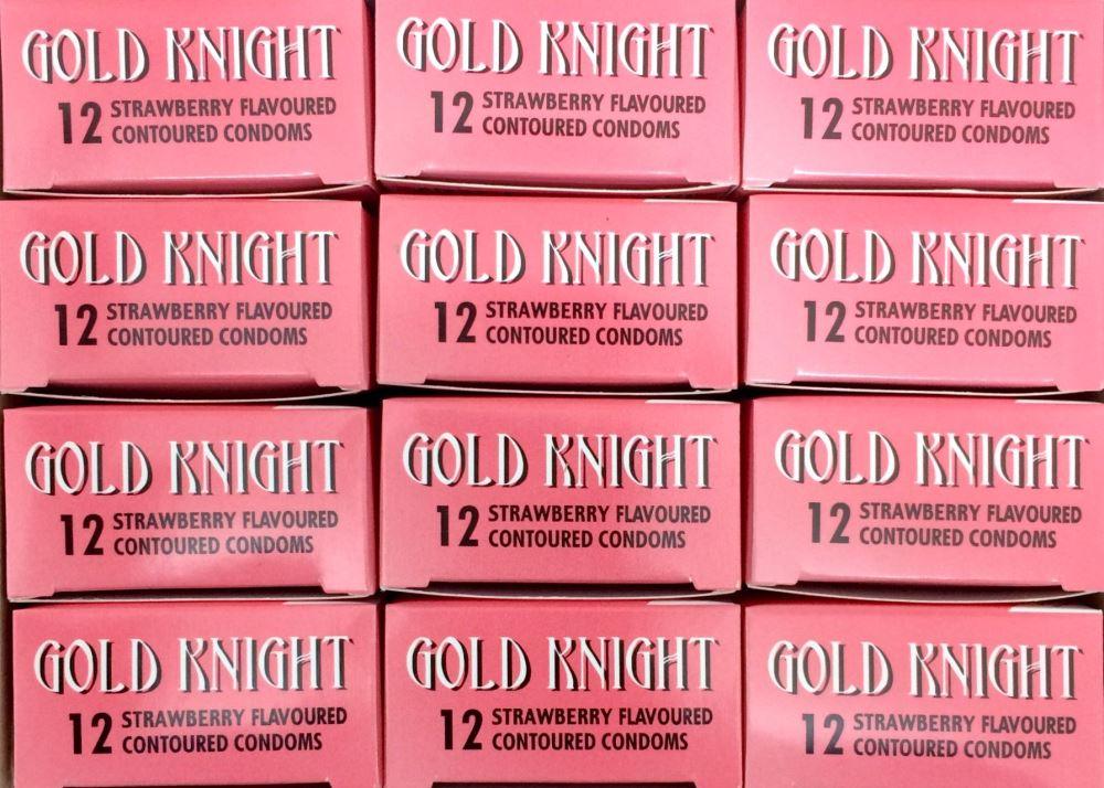 Gold Knight Condoms Strawberry 144 pk - Pakuranga Pharmacy