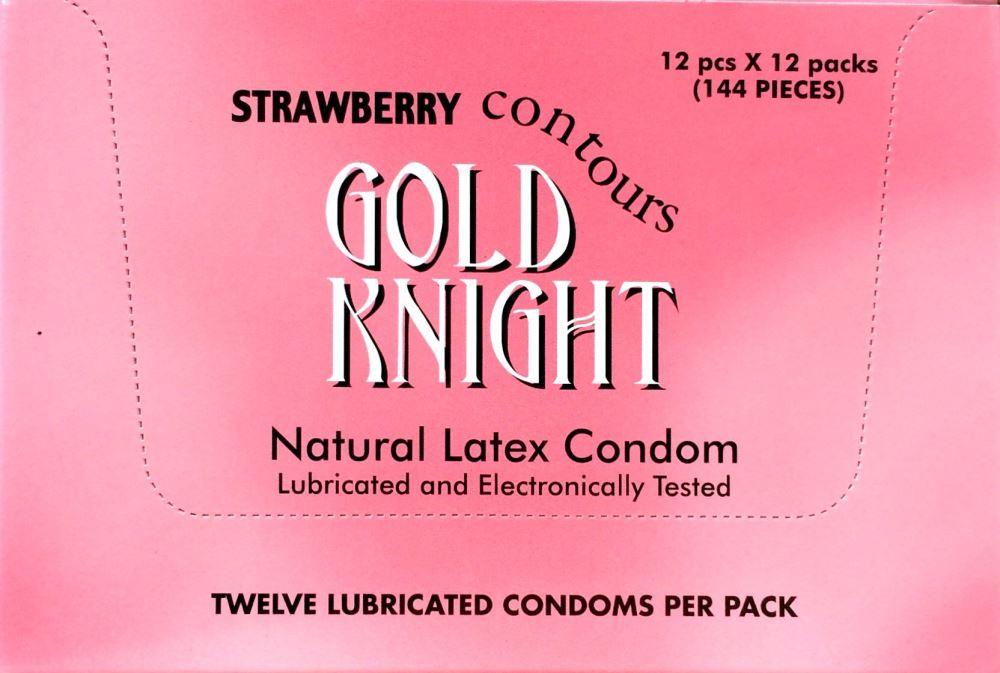 Gold Knight Condoms Strawberry 144 pk - Pakuranga Pharmacy