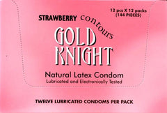 Gold Knight Condoms Strawberry 144 pk - Pakuranga Pharmacy