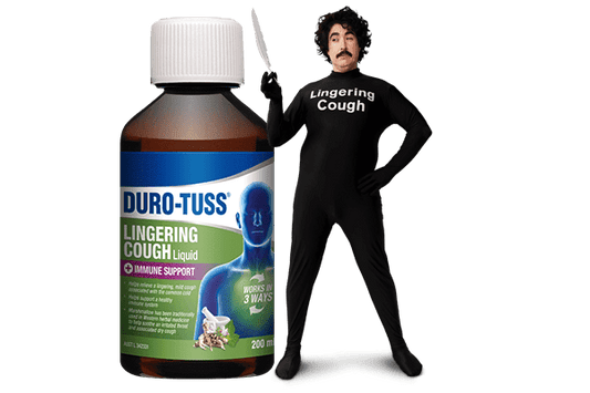 DURO TUSS Lingering Cough Liquid + Immune Support 200ml