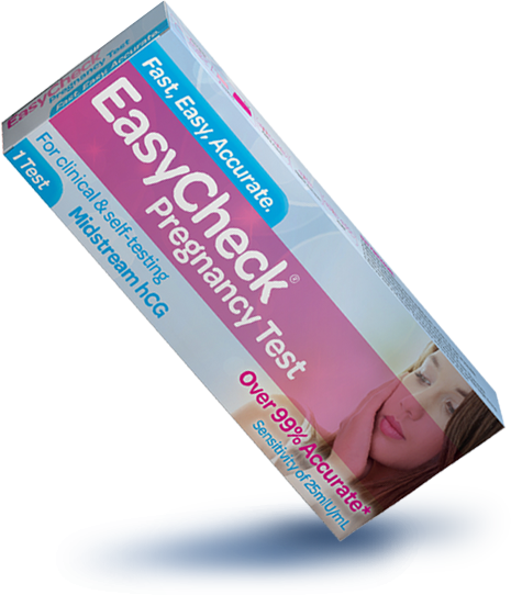 EasyCheck&reg; Pregnancy tests 1 Pack Midstream