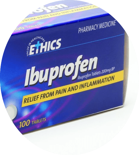 Ethics Ibuprofen 200mg - 100 tablets-Pharmacy Medicine Quantity Restriction (1)Applies - DominionRoadPharmacy