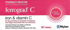 Ferrograd C Tablets 30 *Pharmacy Medicine* - Pakuranga Pharmacy