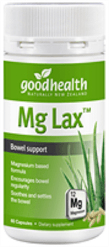 Good Health Mg Lax Bowel Support Capsules 60's - DominionRoadPharmacy