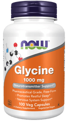 now Glycine 1000 mg 100 Veg Capsules