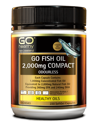GO Fish Oil 2000mg Odourless 230 Capsules