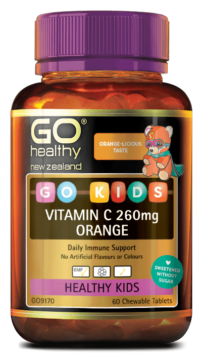 Go Healthy Kids Vitamin C 260mg Orange 60 tablets