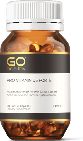 Go Healthy PRO VITAMIN D3 FORTE 60 s0ftgel capsules