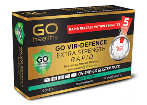 GO HEALTHY VIR-DEFENCE EXTRA STRENGTH RAPID 30 vegetable capsules