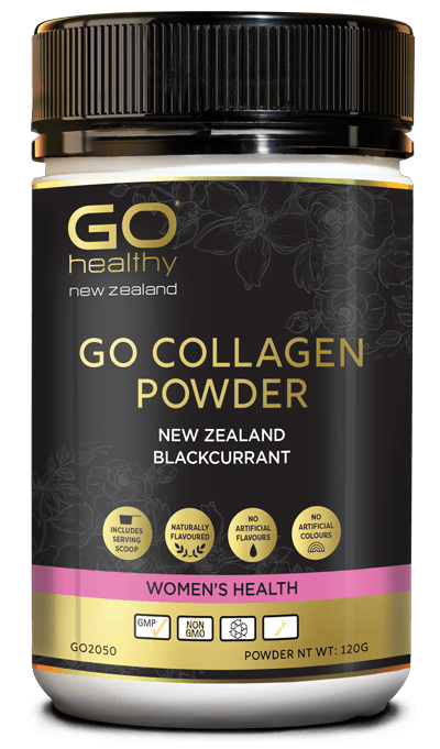 Go healthy Go Collagen Powder NEW ZEALAND BLACKCURRANT 120gm