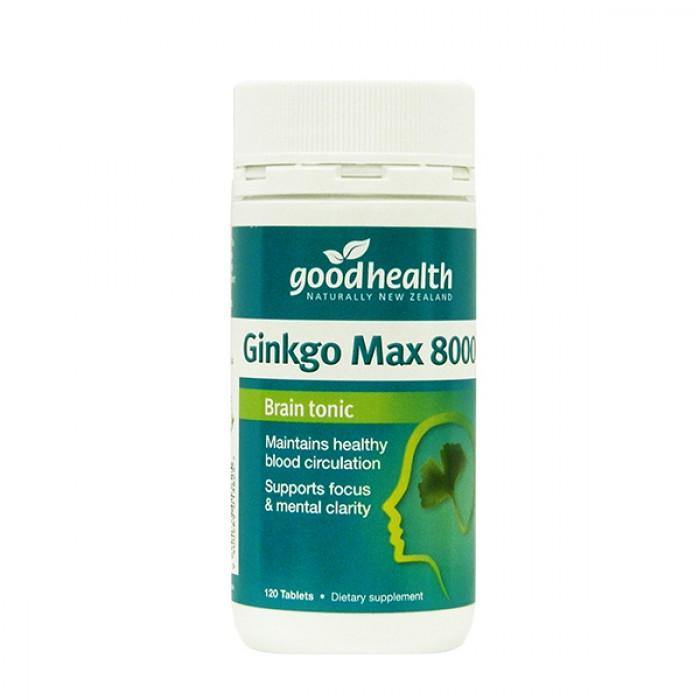 Good Health Ginkgo Max 8000 Tablets 120 - DominionRoadPharmacy