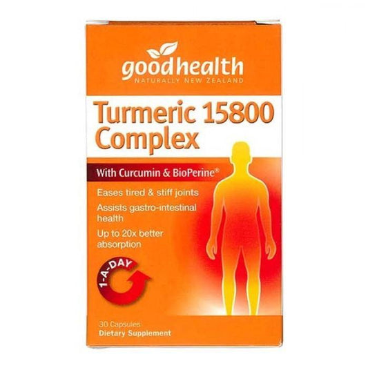 Good Health TURMERIC 15800 COMPLEX 30 CAPSULES - DominionRoadPharmacy