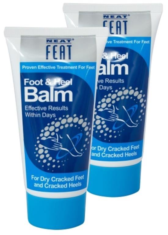 NEAT FOOT AND HEEL BALM 75g Twin Pack For Dry Cracked Feet &amp; Cracked Heels