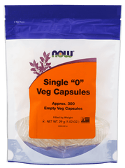 now Single &ldquo;0&rdquo; Veg Capsules Approx. 300 Empty